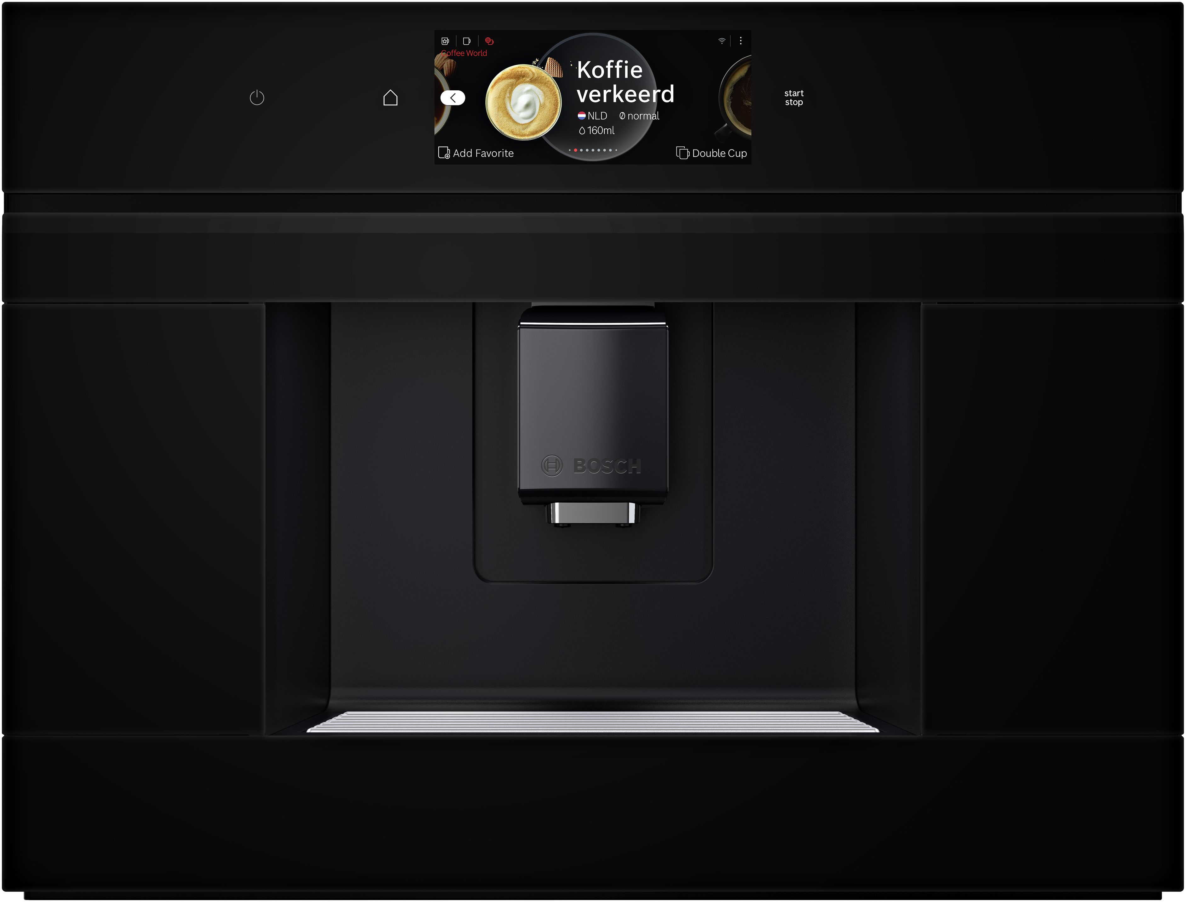 Bosch CTL7181B0 Einbau-Kaffeevollautomat Schwarz – Serie 8 | Home Connect | 40 Kaffeespezialitäten