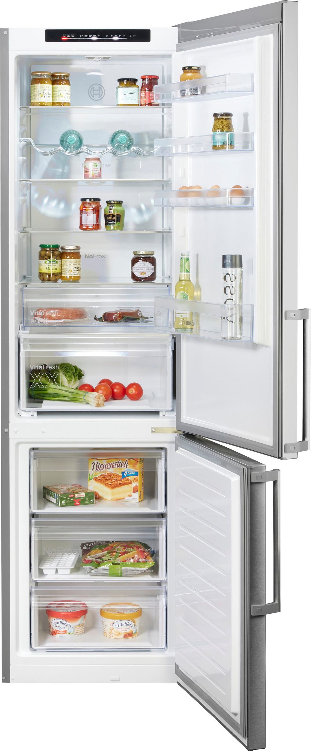 Bosch KGN39VIBT Kühl-Gefrierkombination  Inhalt Kühlbereich 260 Liter  Höhe 203 cm