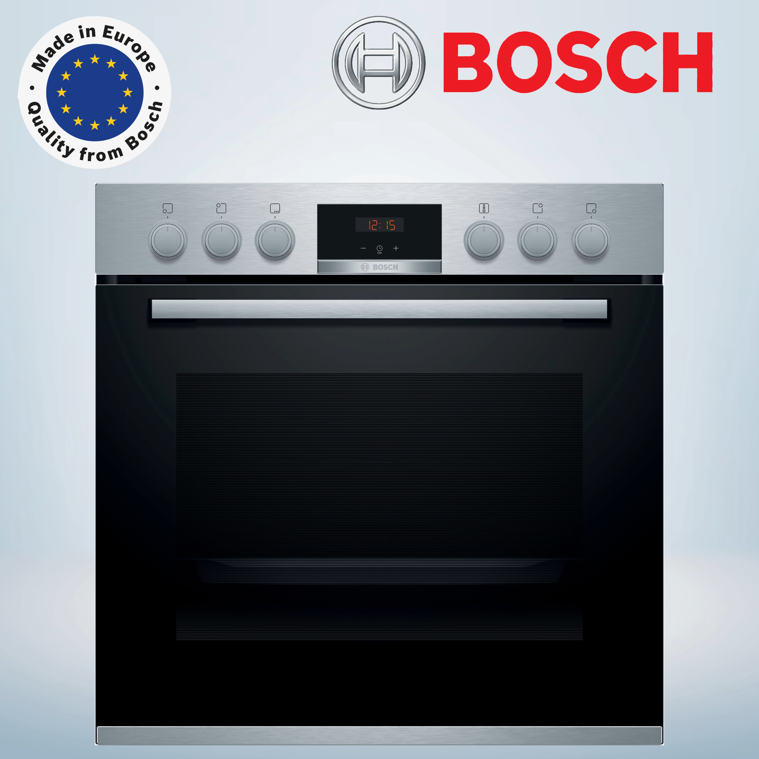 Bosch HEA513BS2  Einbauherd  71 Liter  Breite 60 cm  Teleskopauszug  Ober-/Unterhitze  Grill 
