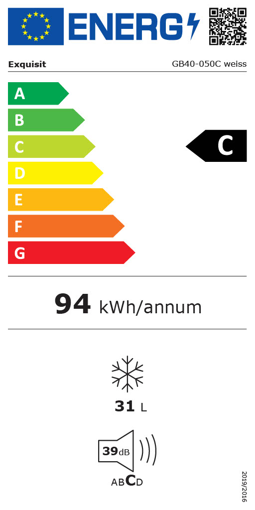 Exquisit GB40-050C – Weißer Tisch-Gefrierschrank, 31L, Energieeffizienz C, 39 dB, Exquisit GB40-050C – Weißer Tisch-Gefrierschrank, 31L, Energieeffizienz C, 39 dB,