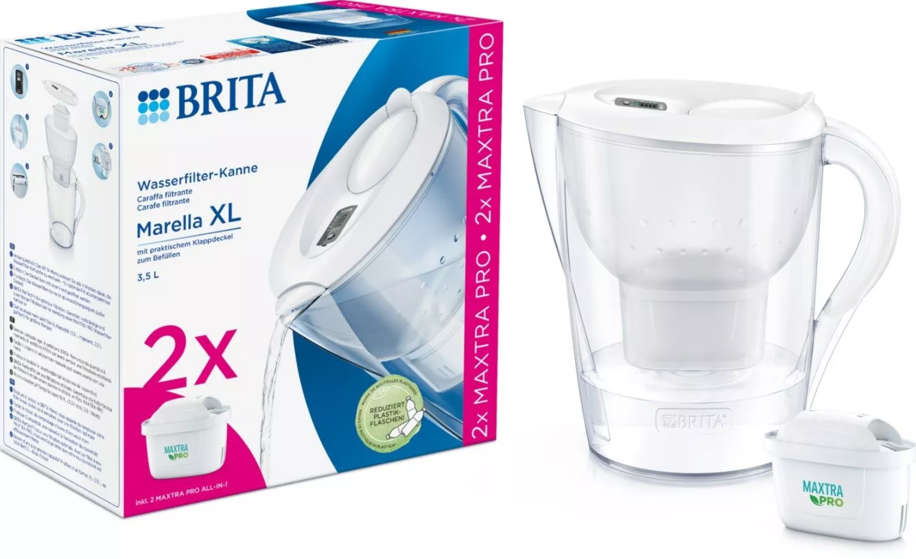 Brita Starterpaket Marella XL (inkl. 2 MX) Weiß