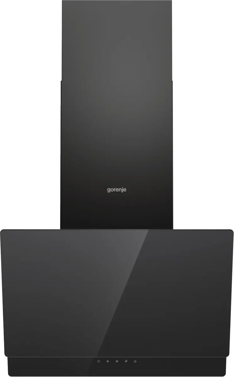 Gorenje G400 WHI649EB Deko-Küchenhaube 60 cm | Wandhaube | Schwarz | Touch-Steuerung | Abluft & Umluft