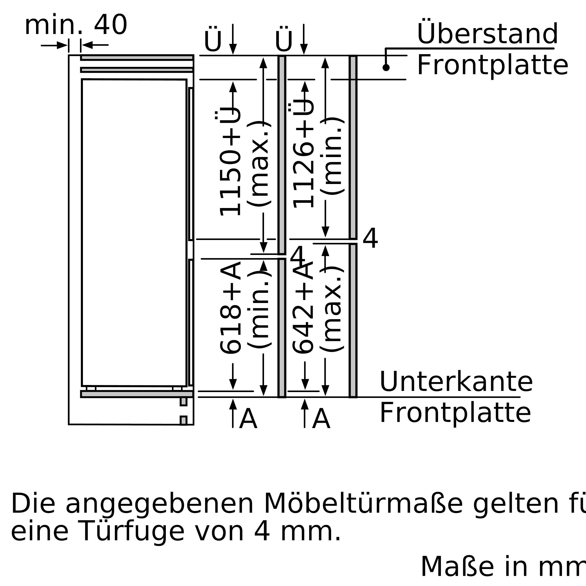 Bosch KIS87ADD0 Einbaukühl-Gefrierkombination Bosch KIS87ADD0 Einbaukühl-Gefrierkombination