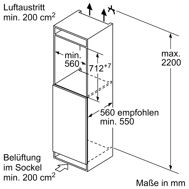 Siemens GI11VADE0 iQ500 Einbau-Gefrierschrank