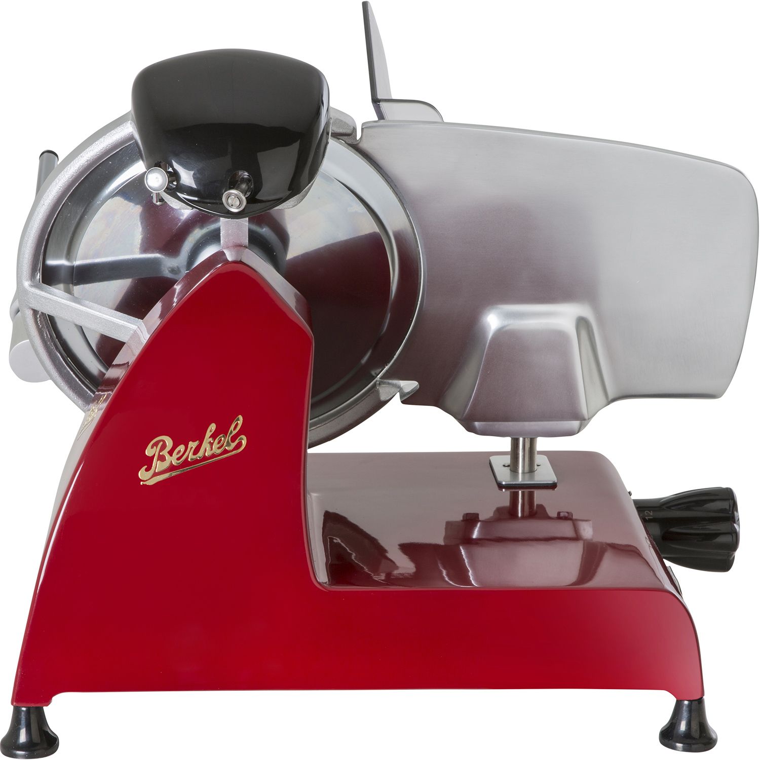 Berkel Ausstellungsstück Red Line 250 rot Aufschnittmaschine  170 Watt  Schnittbreite 14 mm  Messer-Durchmesser 25 cm