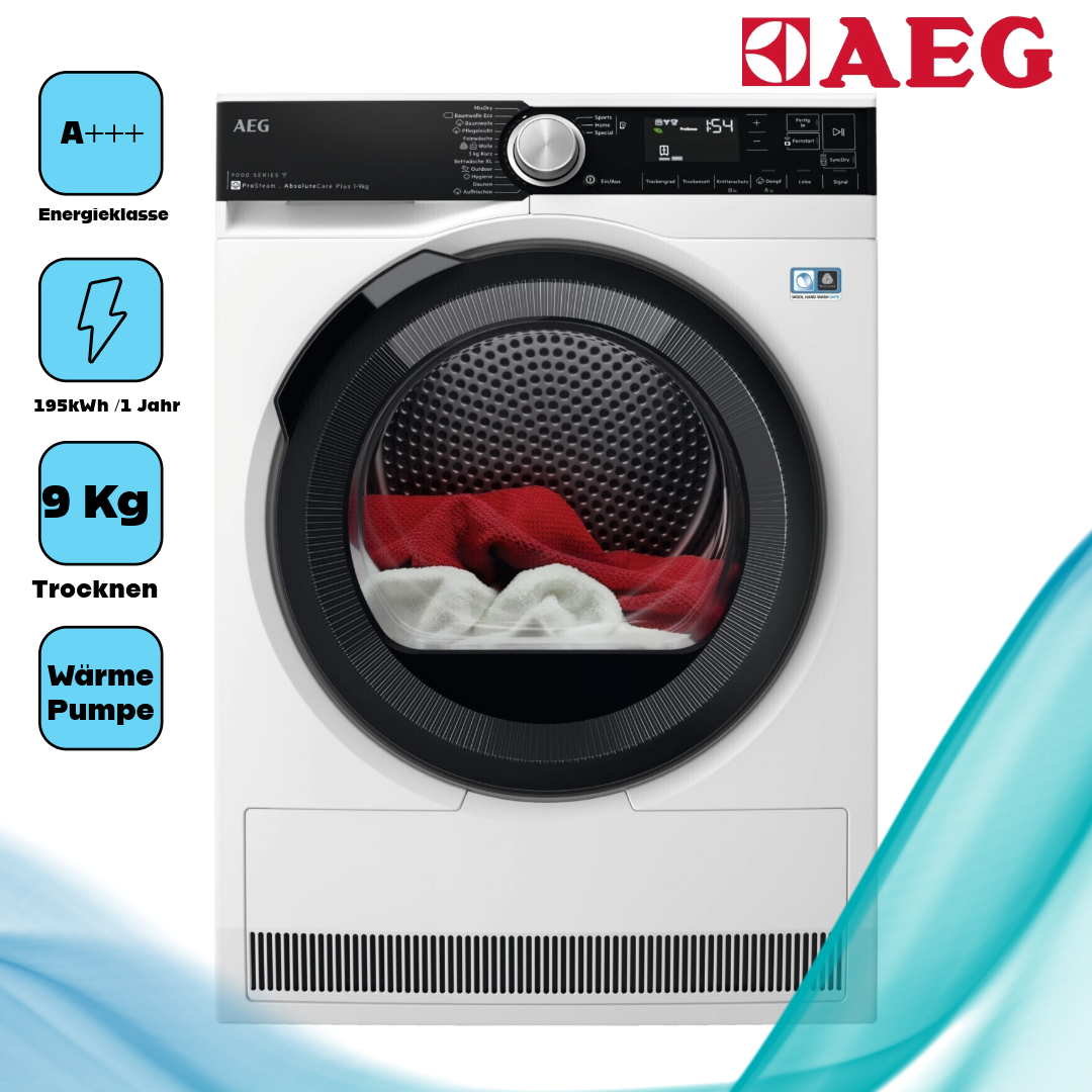 AEG TR9DW80690 Wärmepumpentrockner weiß / A+++