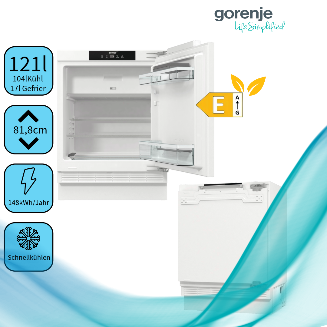 Gorenje RBIU609EA1 Kühlschrank Energieeffizienzklasse: E, Bauform: Integrierter Unterbau