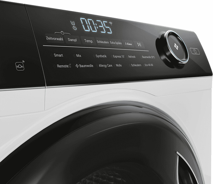 Haier HW80-B14959TU1  Frontlader  8 kg  1.330 U/Min  wählbare Temperatur  217 min Waschdauer 