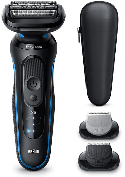 Braun 52-B1650s Rasierer Series 5 Elektrorasierer Herren, Rasierapparat mit 50 Min. Akkulaufzeit