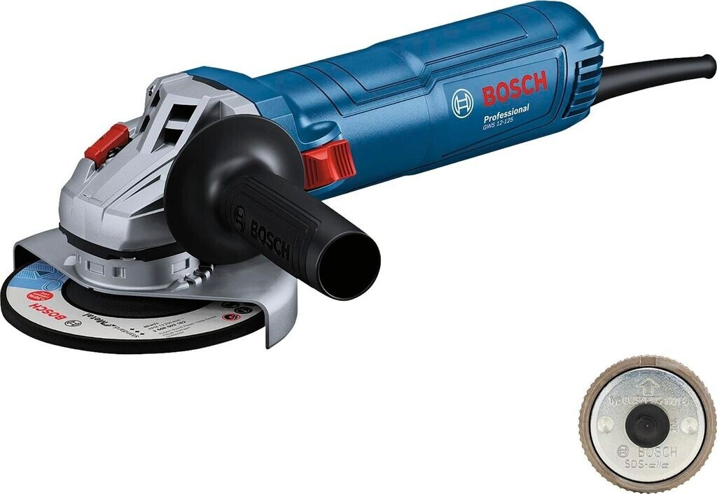 Bosch Professional Winkelschleifer GWS 12-125 (Scheiben-Ø: 125mm, Leistung 1200 W