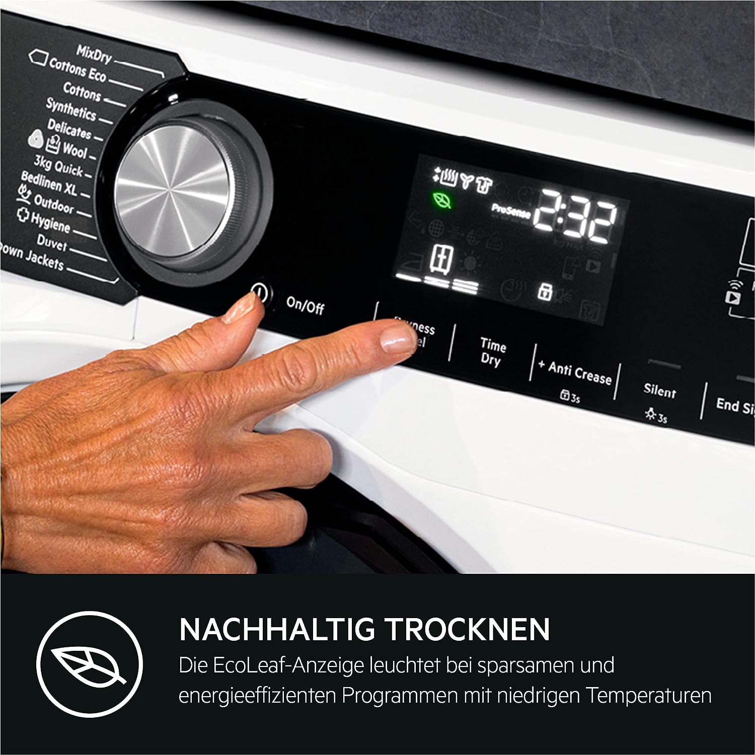 AEG TR8T70680 Wärmepumpentrockner  Kondensationseffizienzklasse B  8 kg  Programmdauer 175 min 