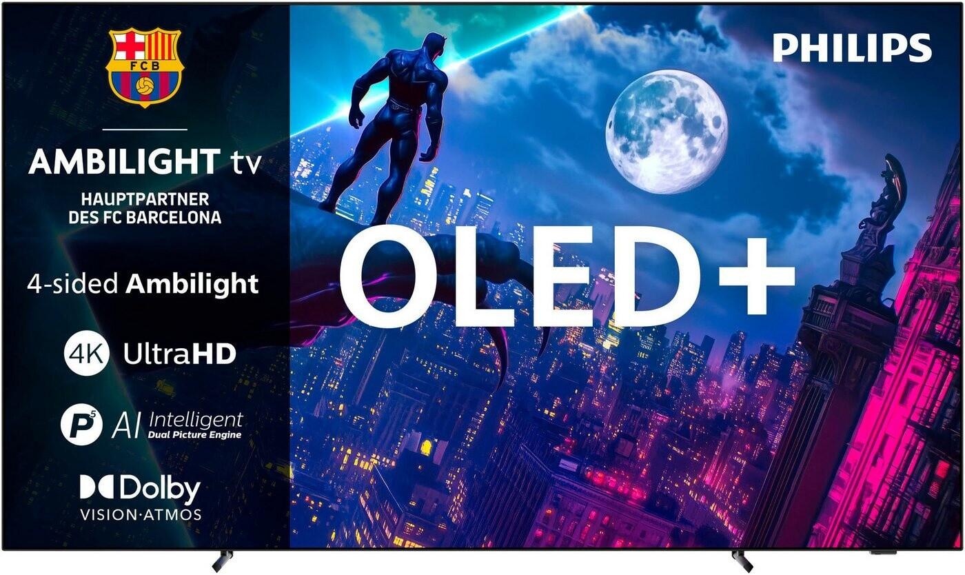 Philips 65OLED950 OLED+ Ambilight TV (Flat, 65 Zoll / 164 cm, UHD 4K) SMART TV