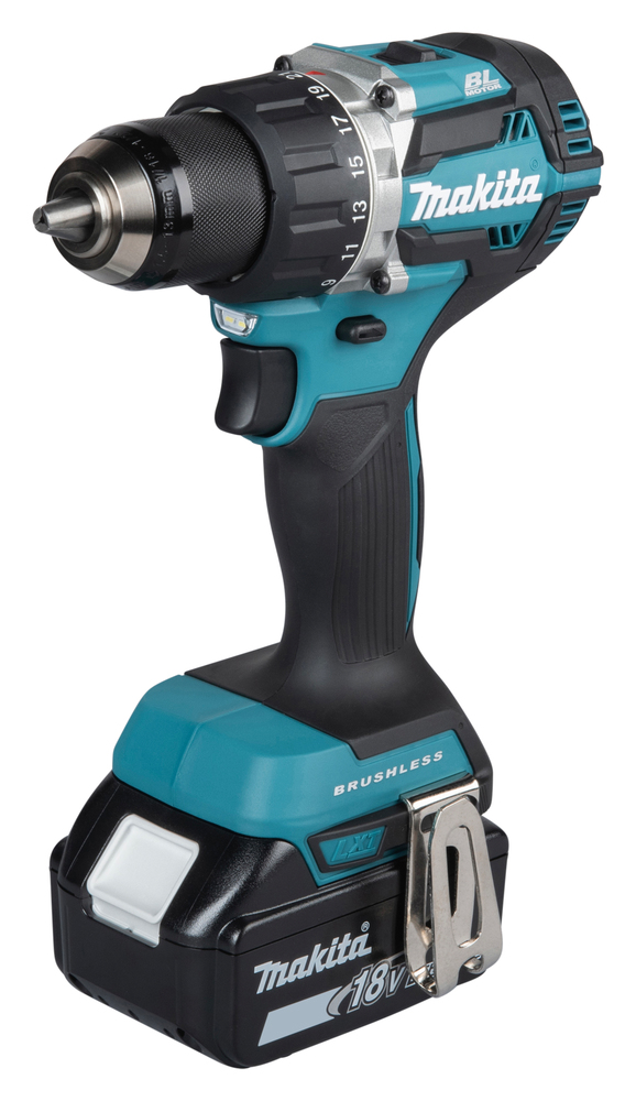 Makita DDF484RTE Akku-Bohrschrauber 18 V LXT – Brushless, 65 Nm, 2-Gang, 1,5–13 mm 