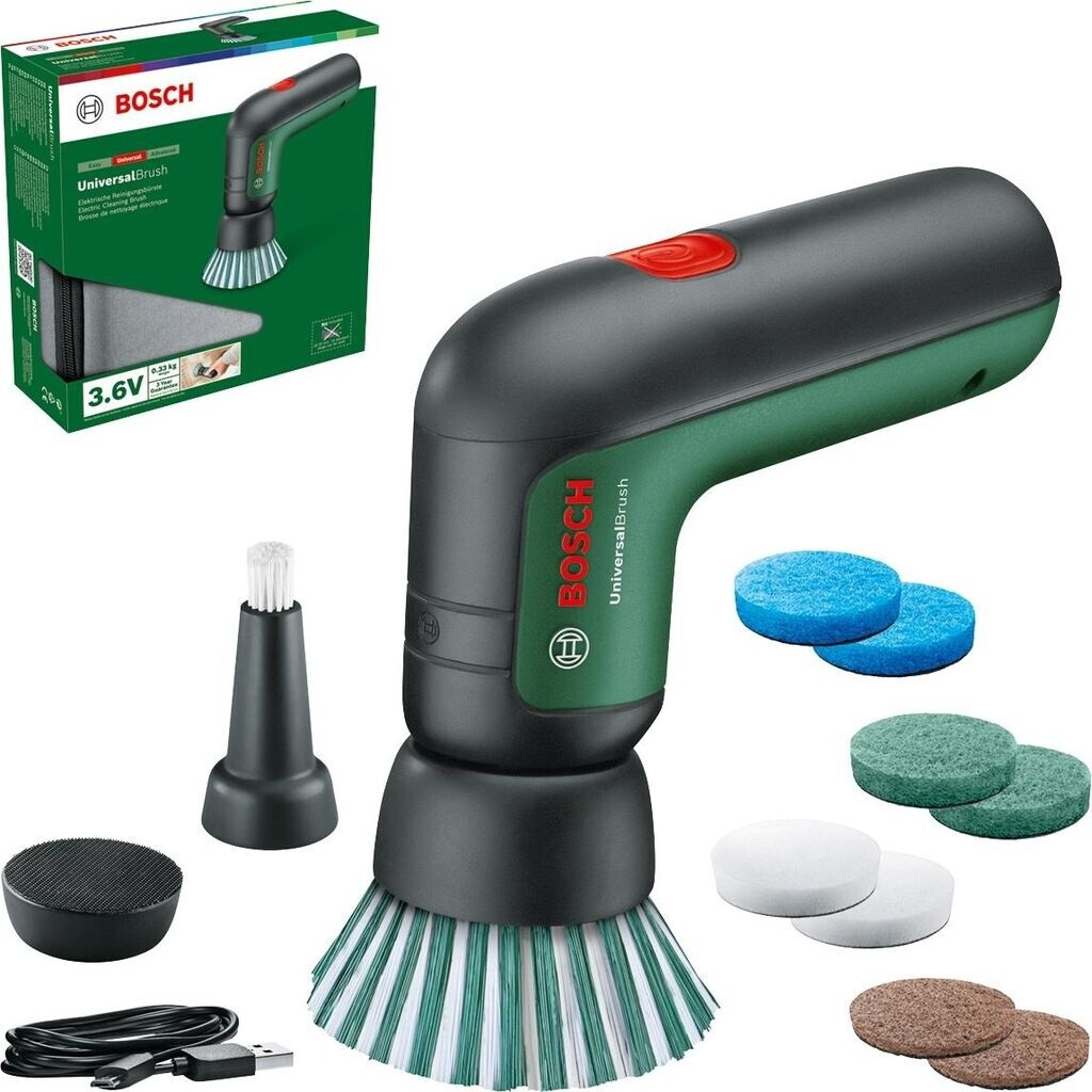 Bosch Akku-Reinigungsbürste UniversalBrush Set 10 Aufsätze 