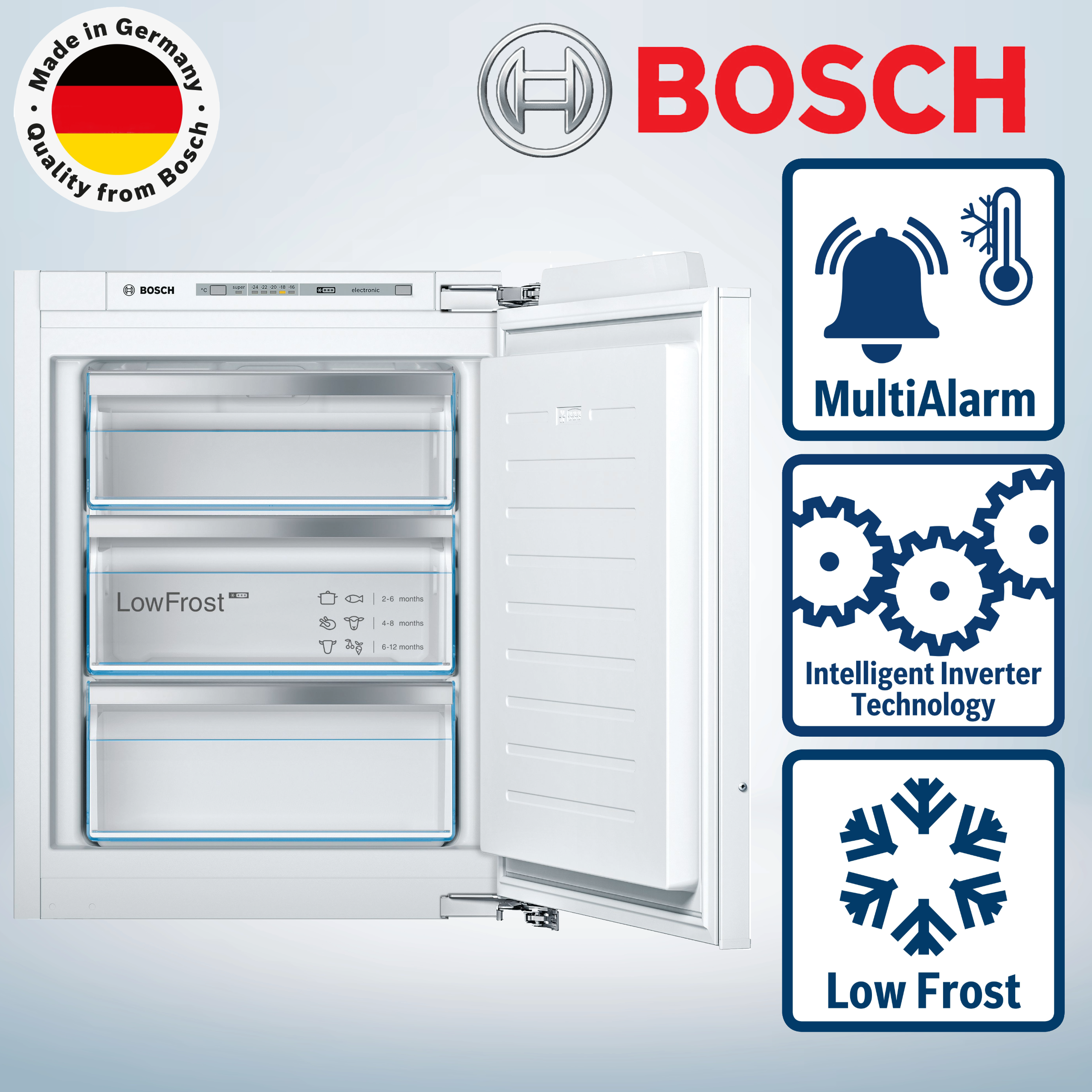 Bosch GIV11ADC0  Einbaugefrierschrank  Schnellgefrieren