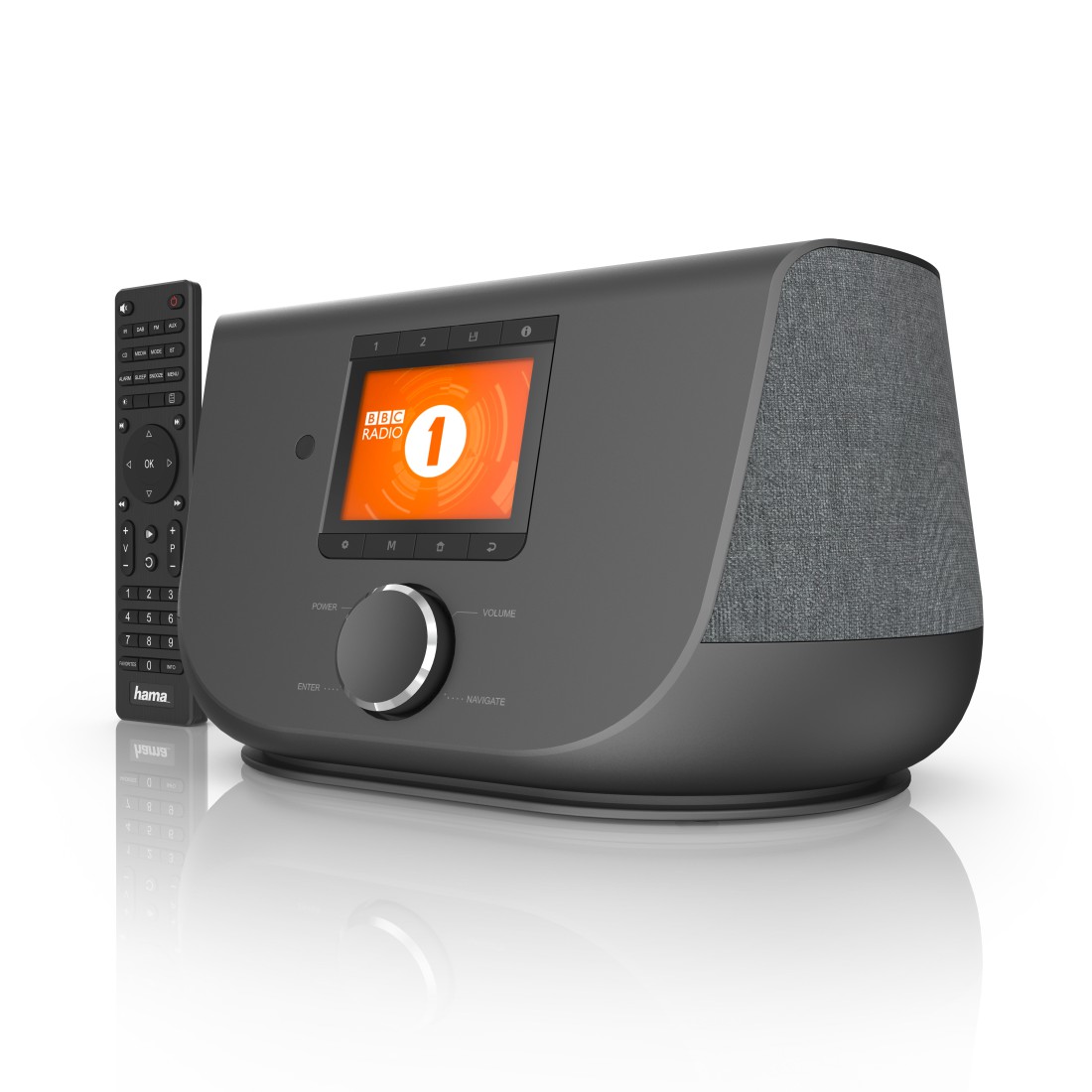 Hama Digitalradio DIR3300SBT, FM/DAB/DAB+/Internetradio/App/Bluetooth, Schwarz (54228)