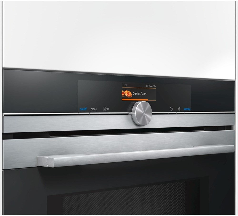Siemens HM676G0S1 Einbaubackofen  67 Liter  Pyrolyse  Teleskopauszug  Umluft  Heißluft  Mikrowelle