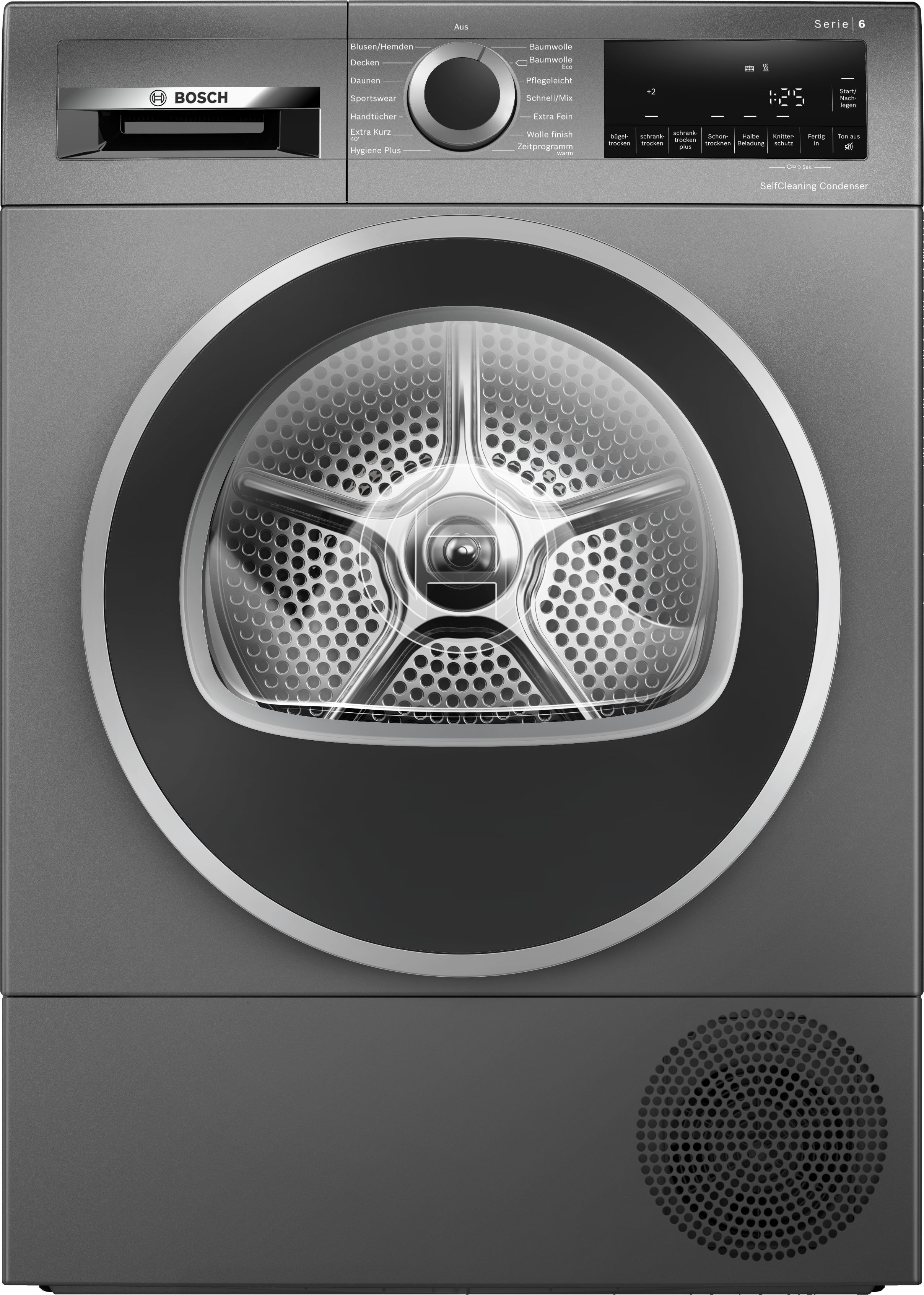 Bosch WQG2450R10 Serie 6 Wärmepumpentrockner, 9 kg, Sensitive-Drying-System  freistehend