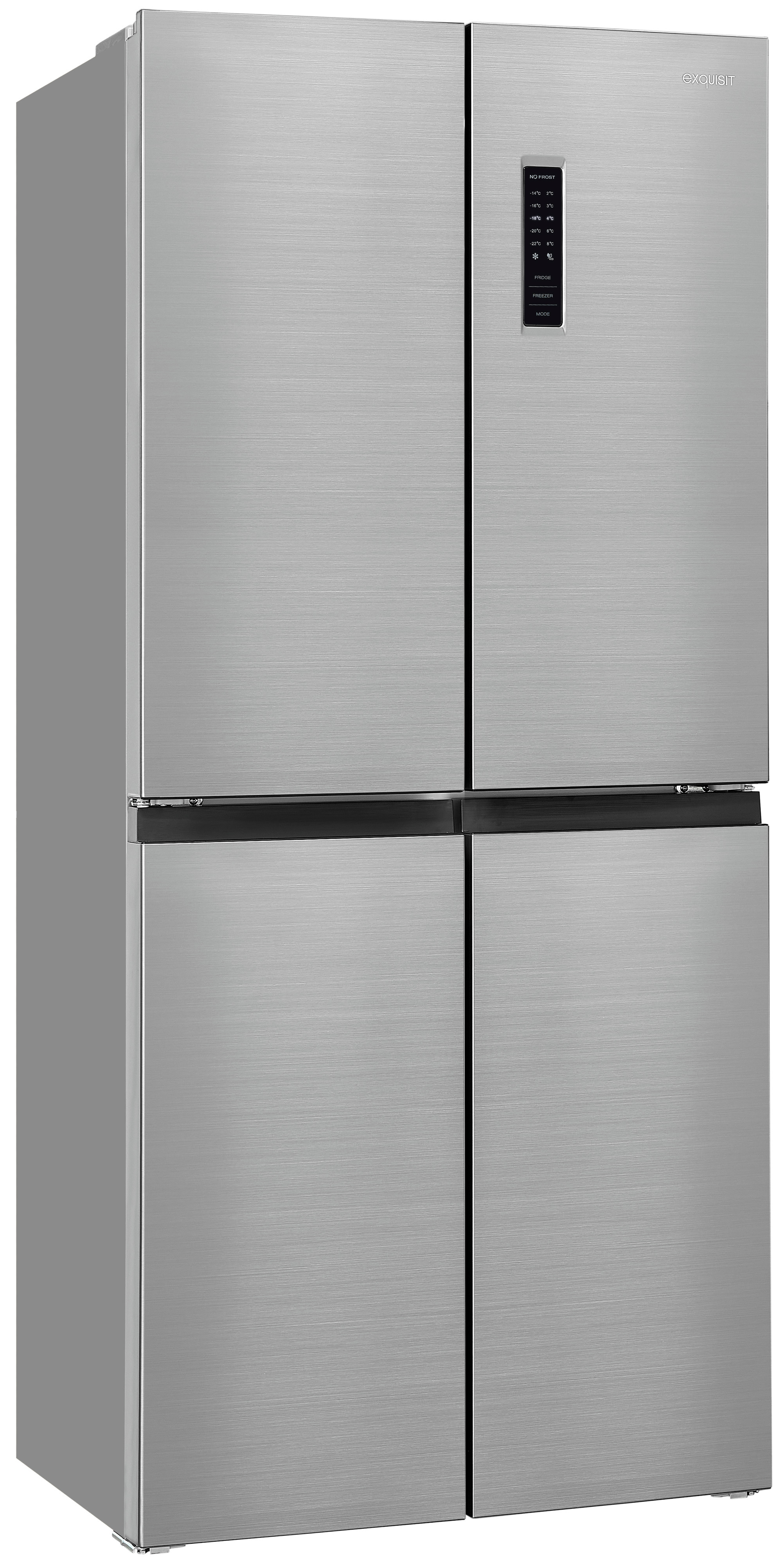 Exquisit MD365-125-040D inox – Side-by-Side-Kühlschrank mit No-Frost, 362 Liter, Edelstahl-Optik Exquisit MD365-125-040D inox – Side-by-Side-Kühlschrank mit No-Frost, 362 Liter, Edelstahl-Optik