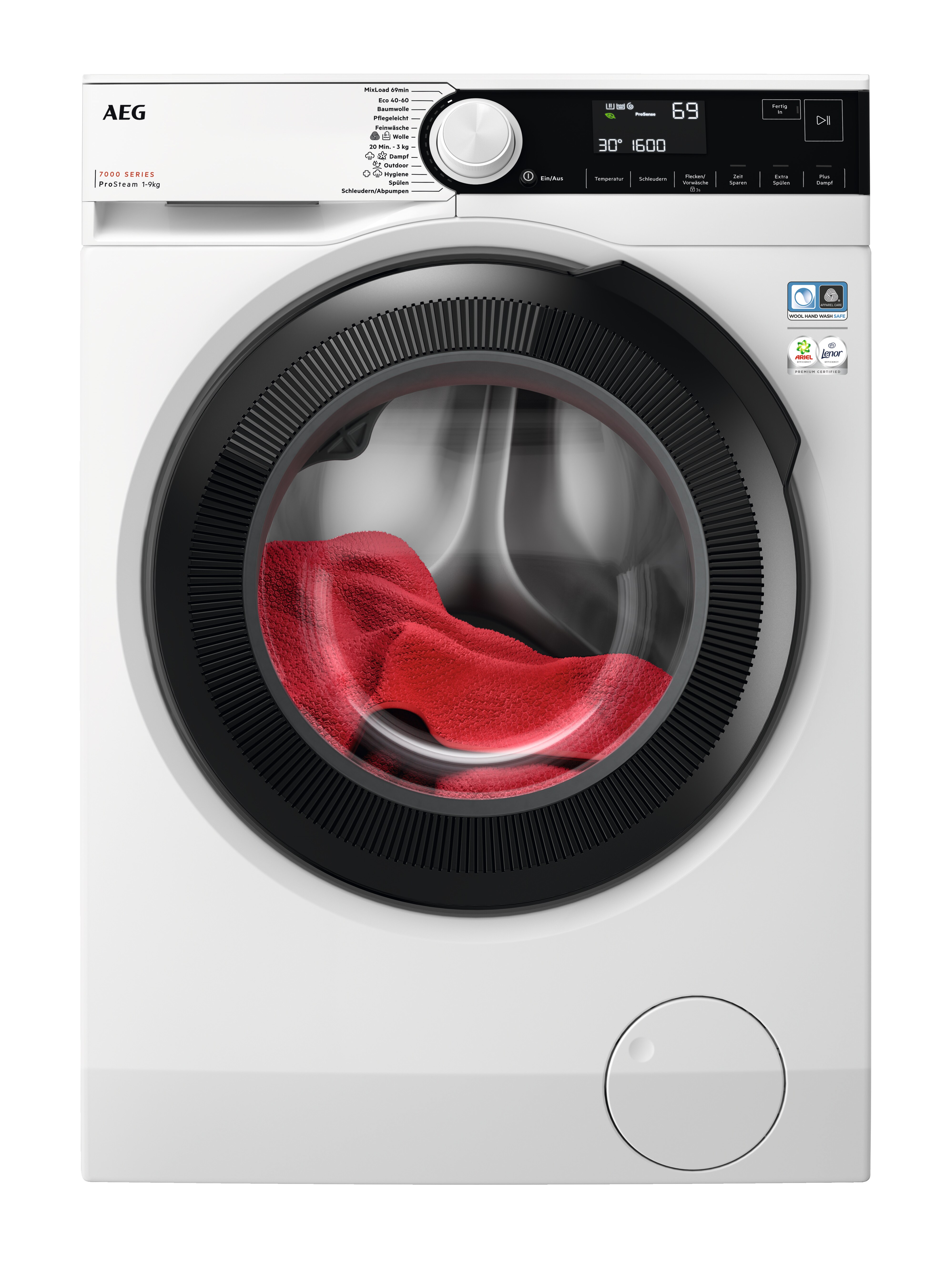 AEG LR7A70690 Waschmaschine Frontlader,  9 kg, 1.600 U/Min, Startzeitvorwahl