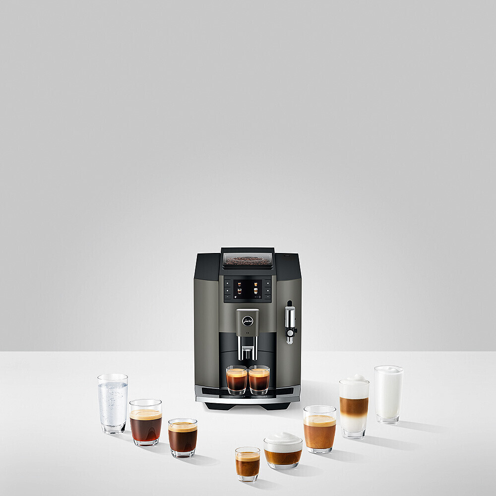 Jura E8 Kaffee-Vollautomat (EC) Dark Inox (15583)