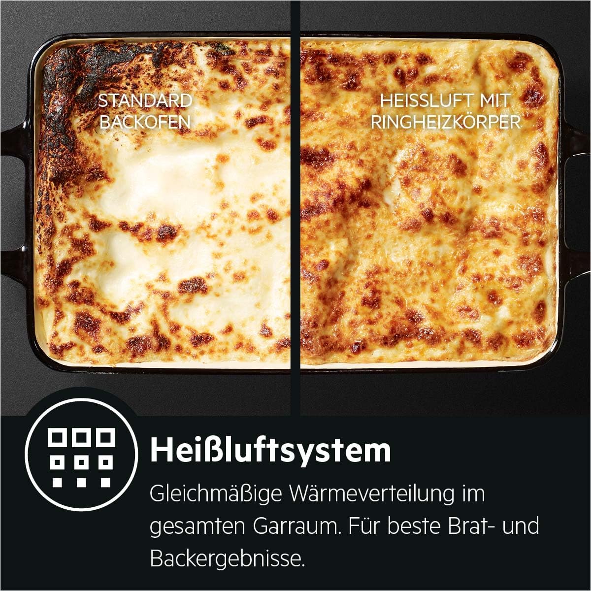 AEG BPE53506BM Einbau-Backofen, Pyrolyse Selbstreinigung, Serie 6000 Ringheißluft