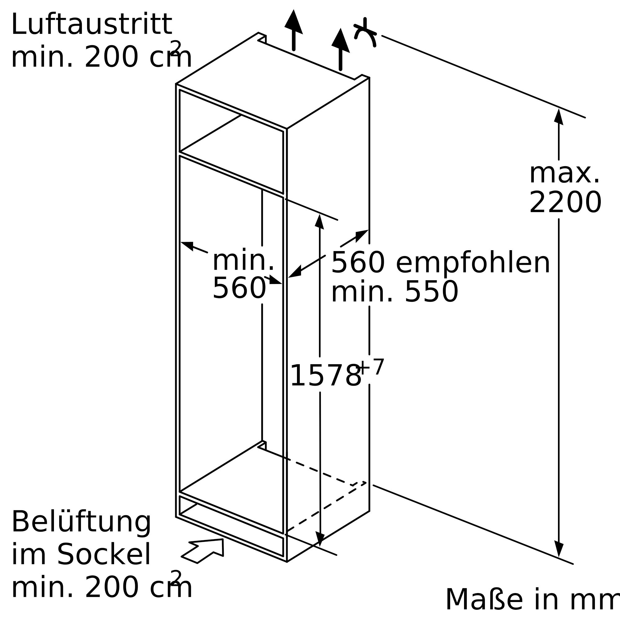 Bosch KIS77ADD0 Serie 6 Einbau-Kühl-Gefrier-Kombination Bosch KIS77ADD0 Serie 6 Einbau-Kühl-Gefrier-Kombination