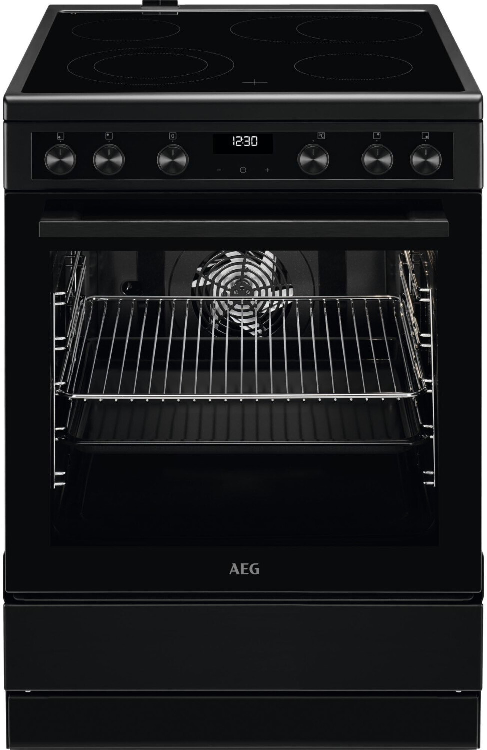 AEG CCB6446BBB 60 cm Standherd mit Glaskeramik-Kochfeld/Bräterzone