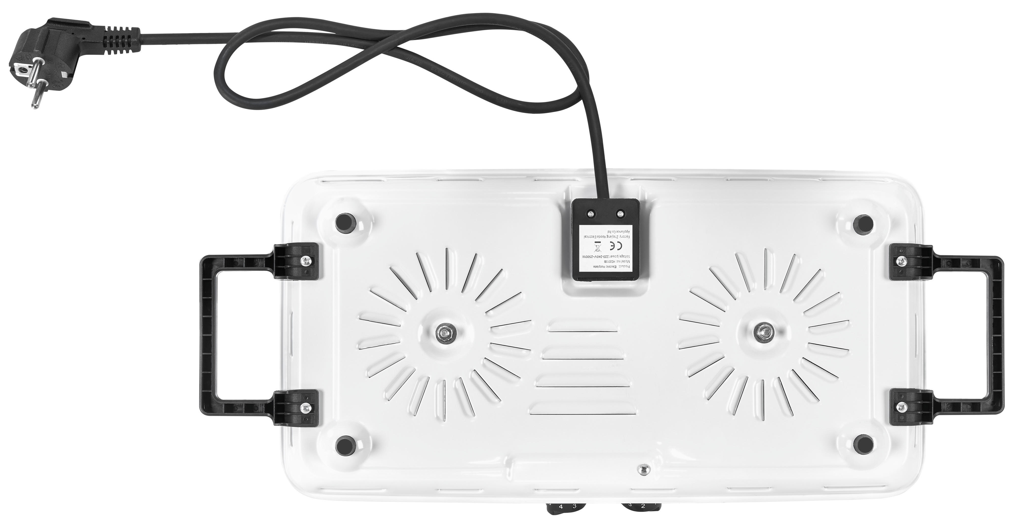 Exquisit KP 3202 we – Doppelkochplatte, 2500W, Weiß, Sicher und Kompakt