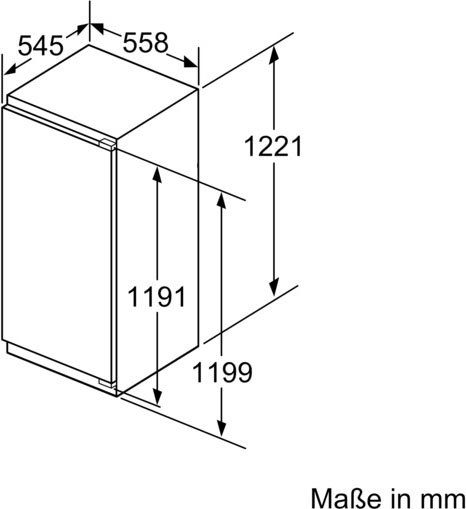 Bosch KIF41ADD0  Vollraumkühlschrank  Inhalt Kühlbereich 187 Liter,  Höhe 122,1 cm,