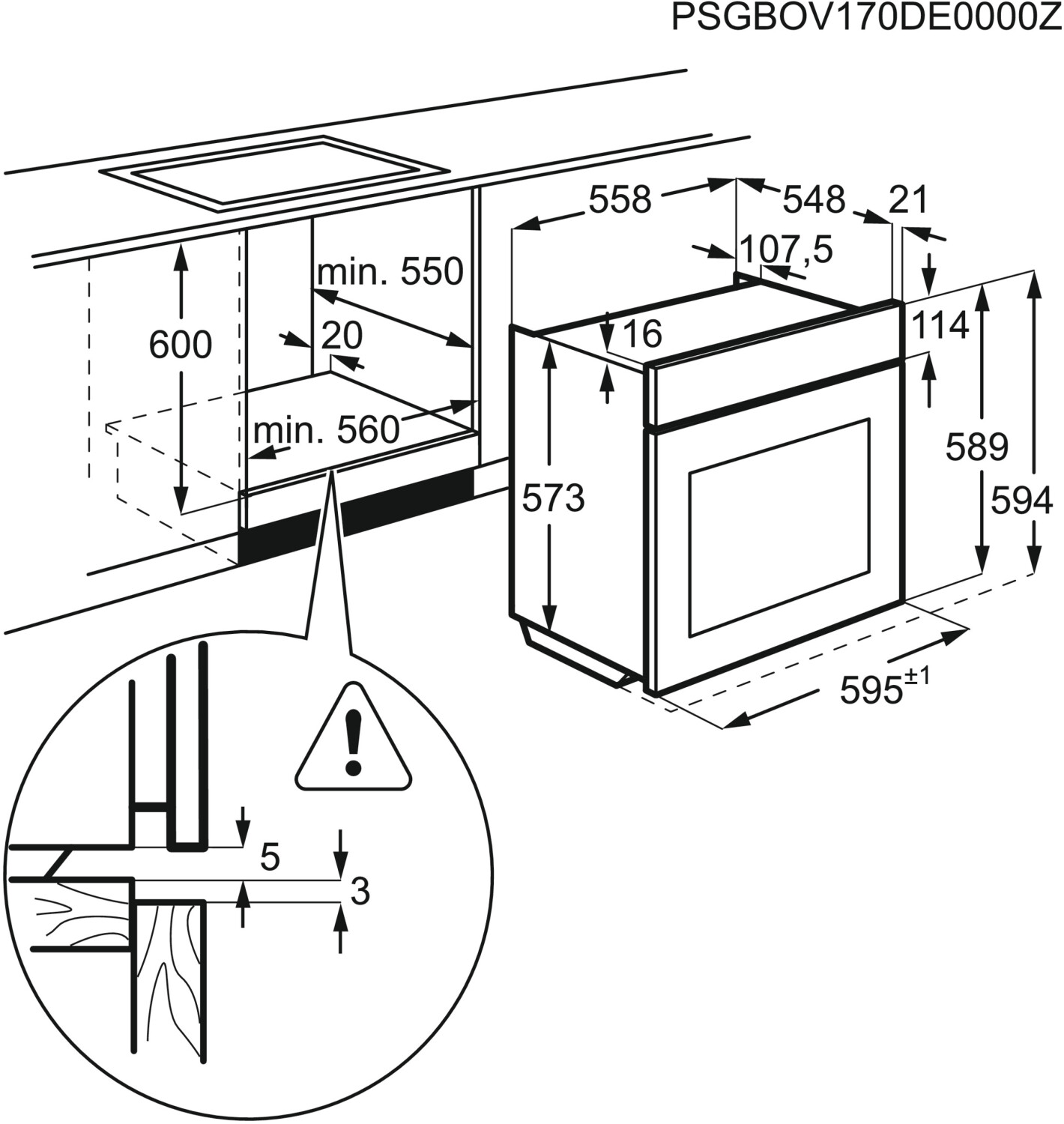 AEG EPS33102ZM Einbau-Backofen