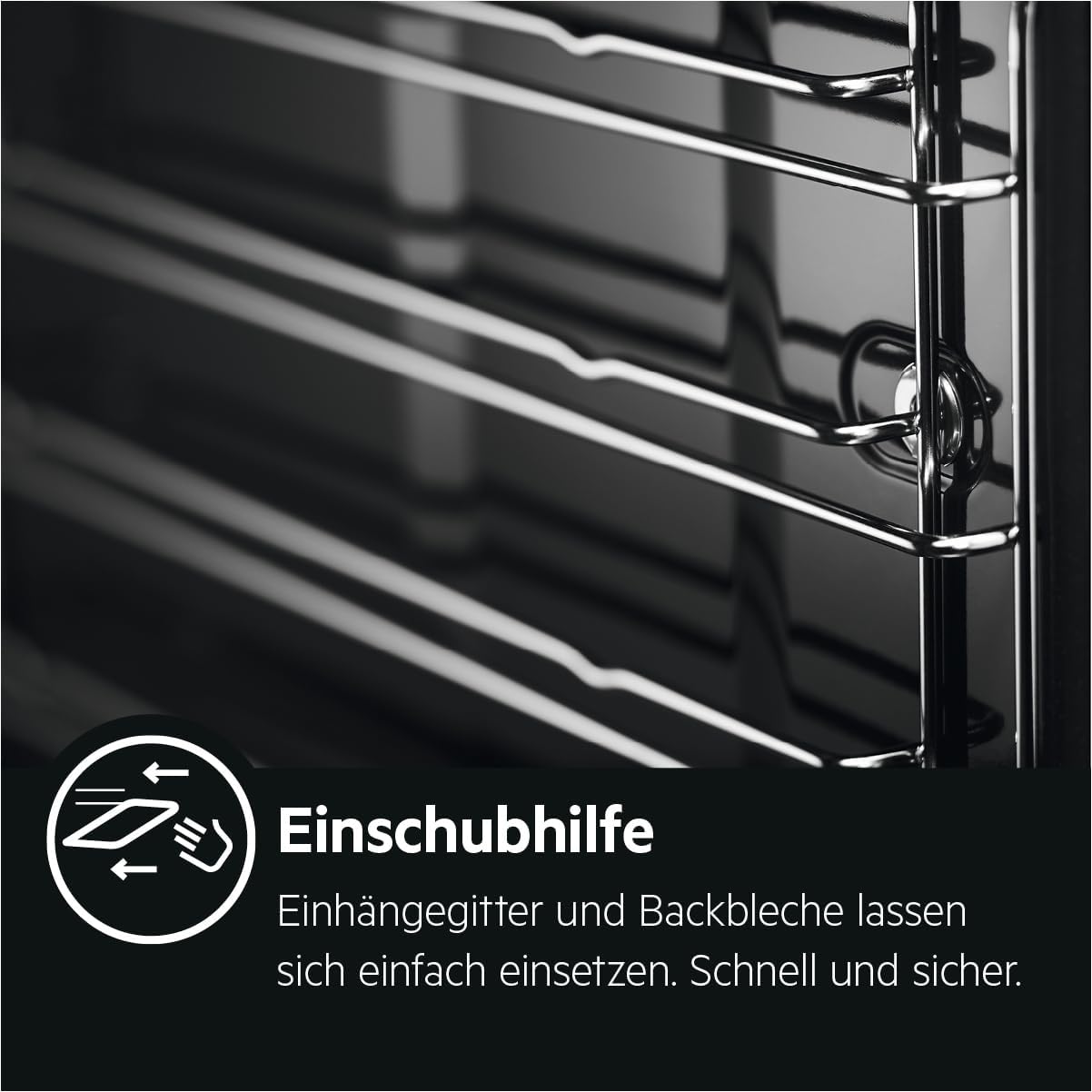 AEG BPE53506BM Einbau-Backofen, Pyrolyse Selbstreinigung, Serie 6000 Ringheißluft