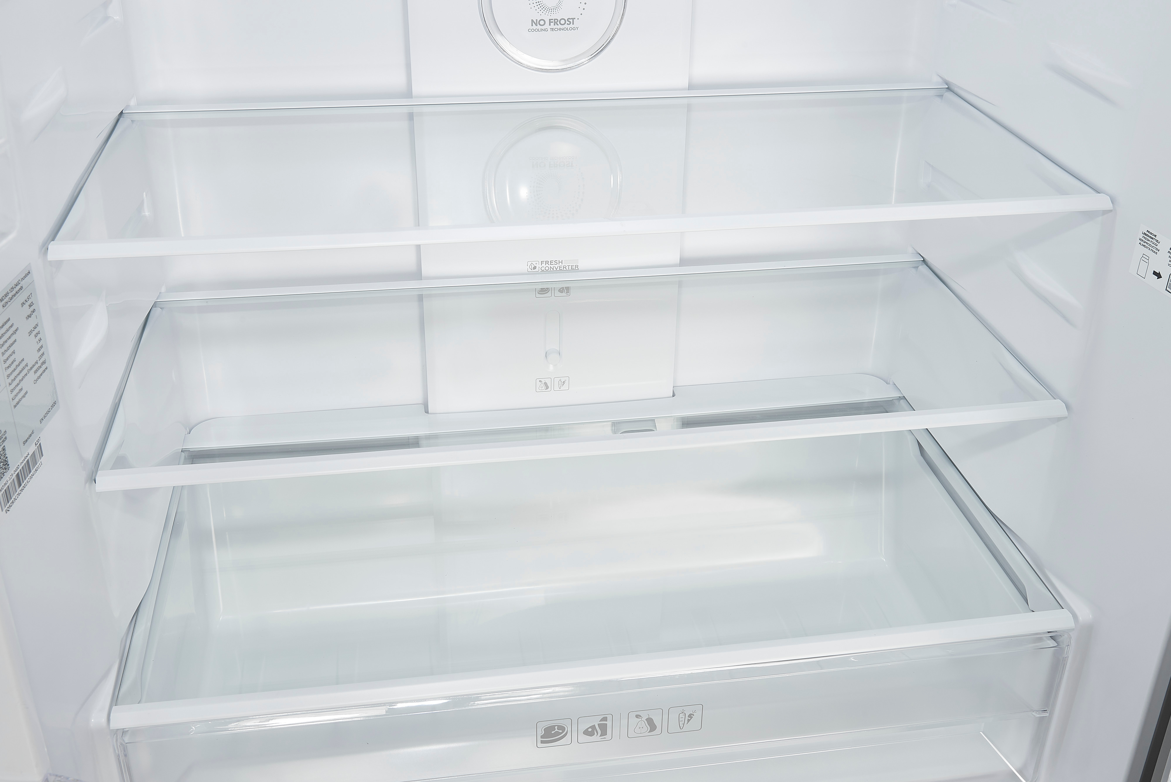 Exquisit MD365-125-040D inox – Side-by-Side-Kühlschrank mit No-Frost, 362 Liter, Edelstahl-Optik Exquisit MD365-125-040D inox – Side-by-Side-Kühlschrank mit No-Frost, 362 Liter, Edelstahl-Optik