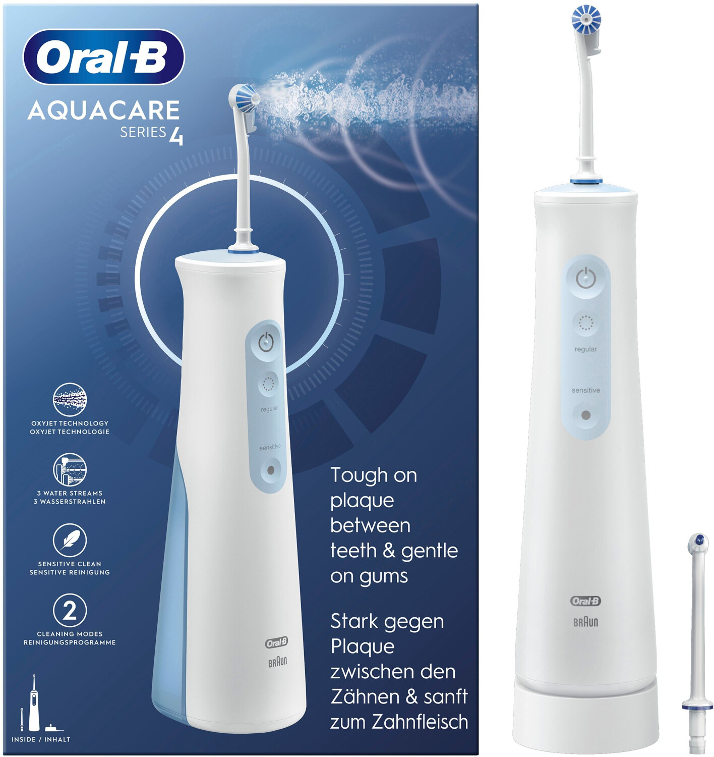 Oral-B AquaCare Series 4 Set  Munddusche  2 Reinigungsstufen