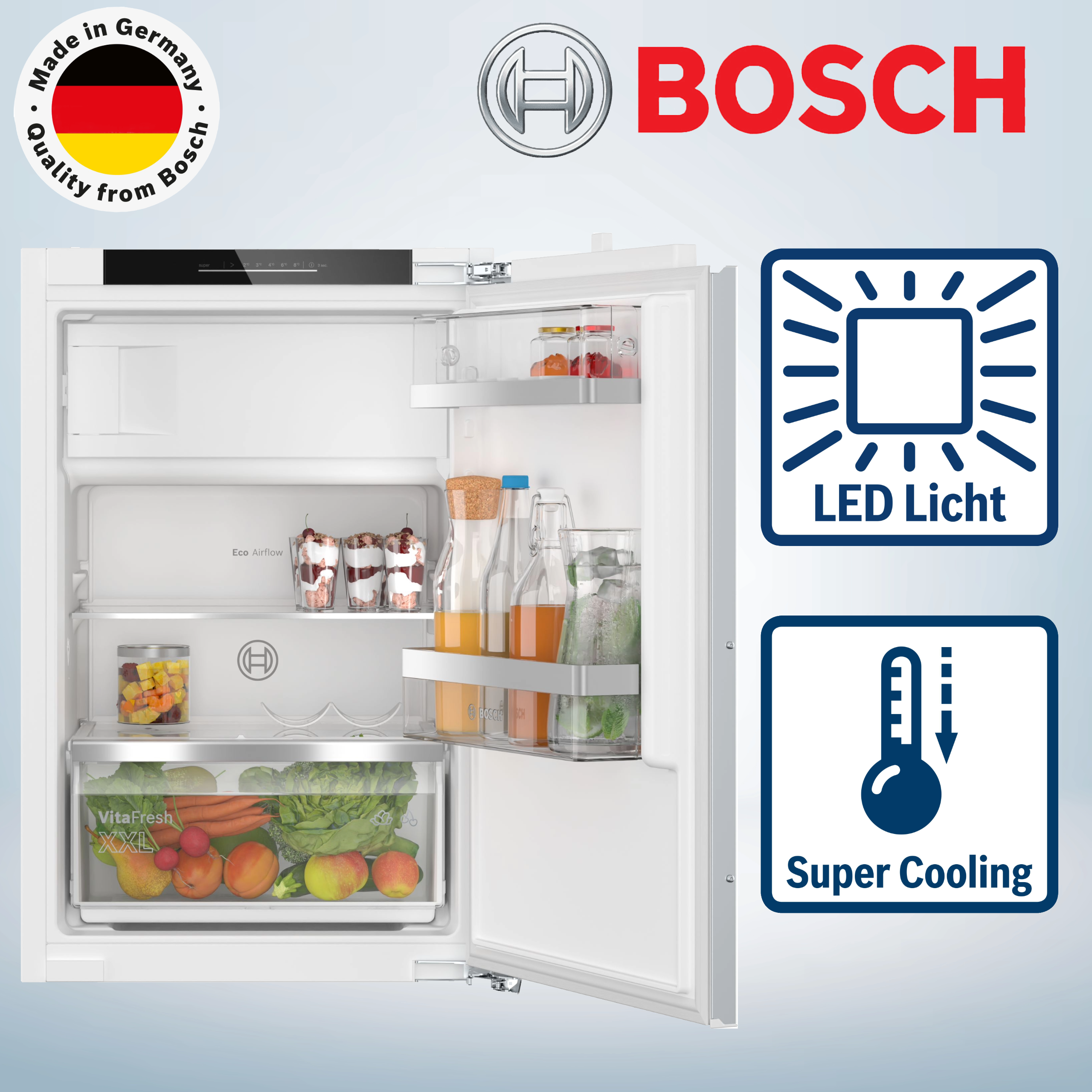  Bosch KIL22ADD1 Einbaukühlschrank  Inhalt Kühlbereich 104 Liter 