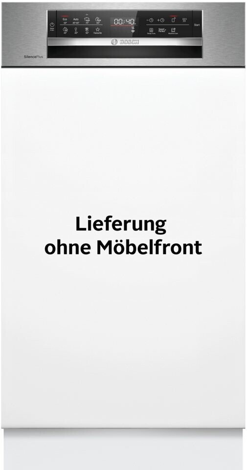 Bosch SPI6EMS21E Serie 6 Teilintegrierter Geschirrspüler, 45 cm, VarioFlex Korbsystem
