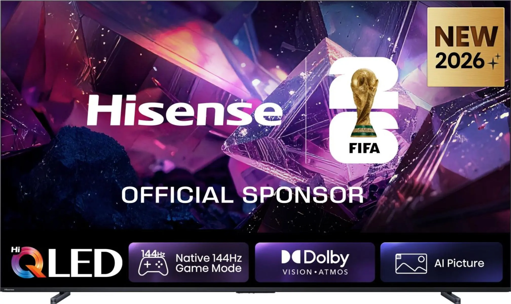 Hisense 100E7S PRO 100 Zoll Hi-QLED 4K Smart TV – 144 Hz, Dolby Vision IQ, Dolby Atmos, HDMI 2.1, VIDAA
