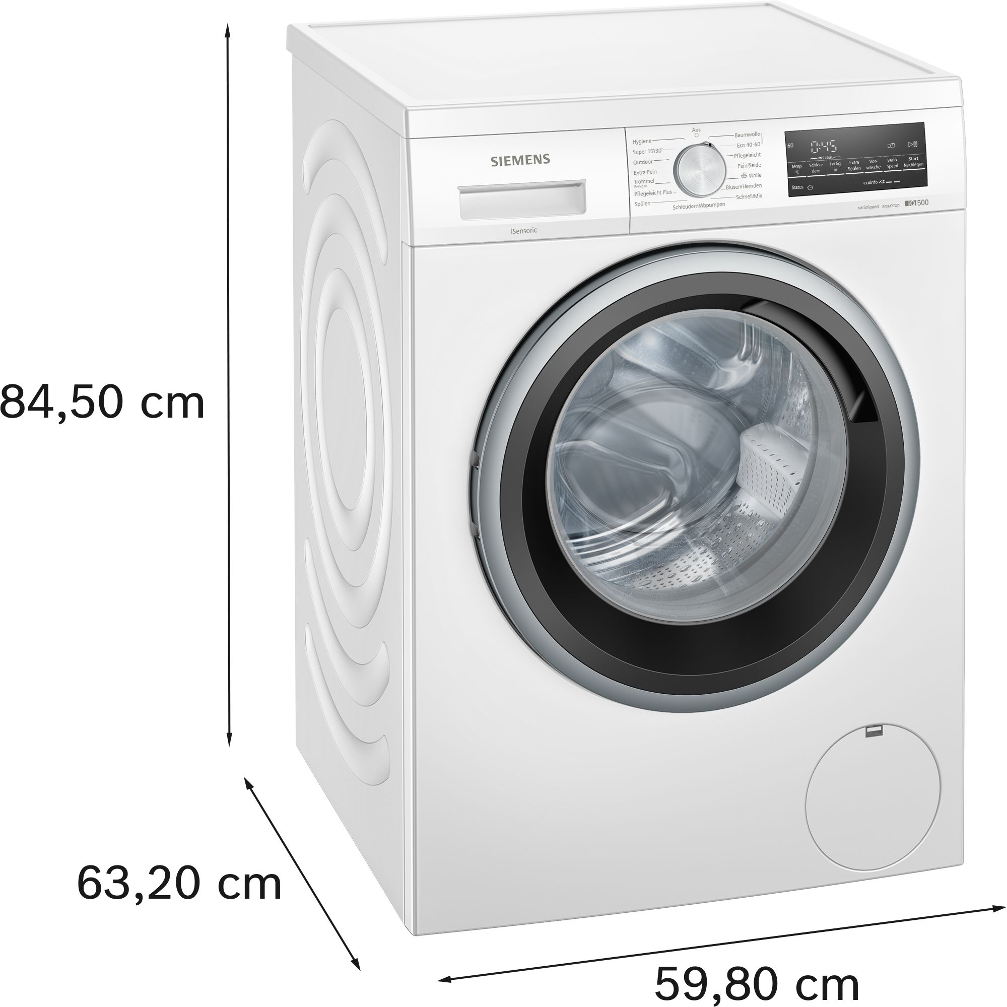 Siemens WU14UT71 Unterbau-Waschmaschine 8 kg, 1400 u/min, Antiflecken-System Siemens WU14UT71 Unterbau-Waschmaschine 8 kg, 1400 u/min, Antiflecken-System