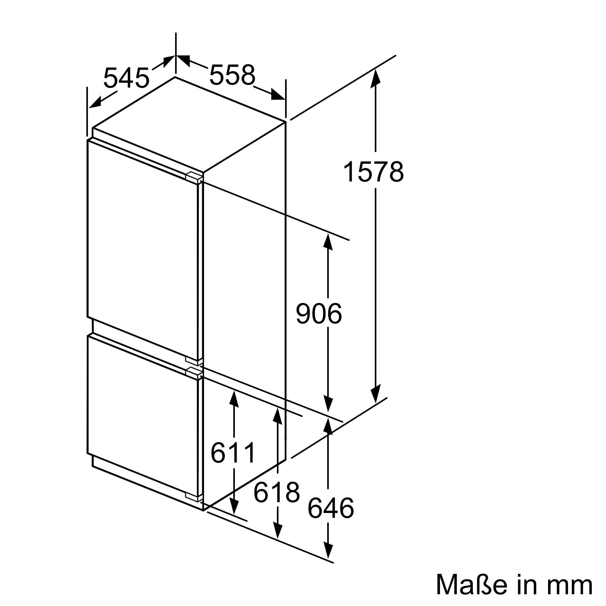 Bosch KIS77ADD0 Serie 6 Einbau-Kühl-Gefrier-Kombination Bosch KIS77ADD0 Serie 6 Einbau-Kühl-Gefrier-Kombination