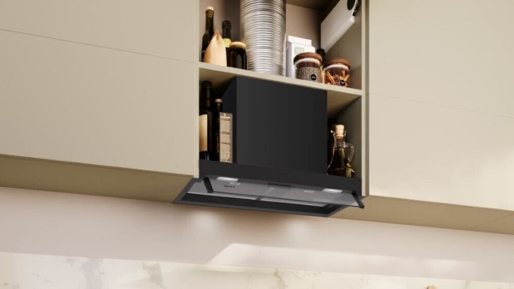 Neff D65XCC2S0 Integrierte Designhaube, 60 cm, Made in Germany, Dual-Filtersytem