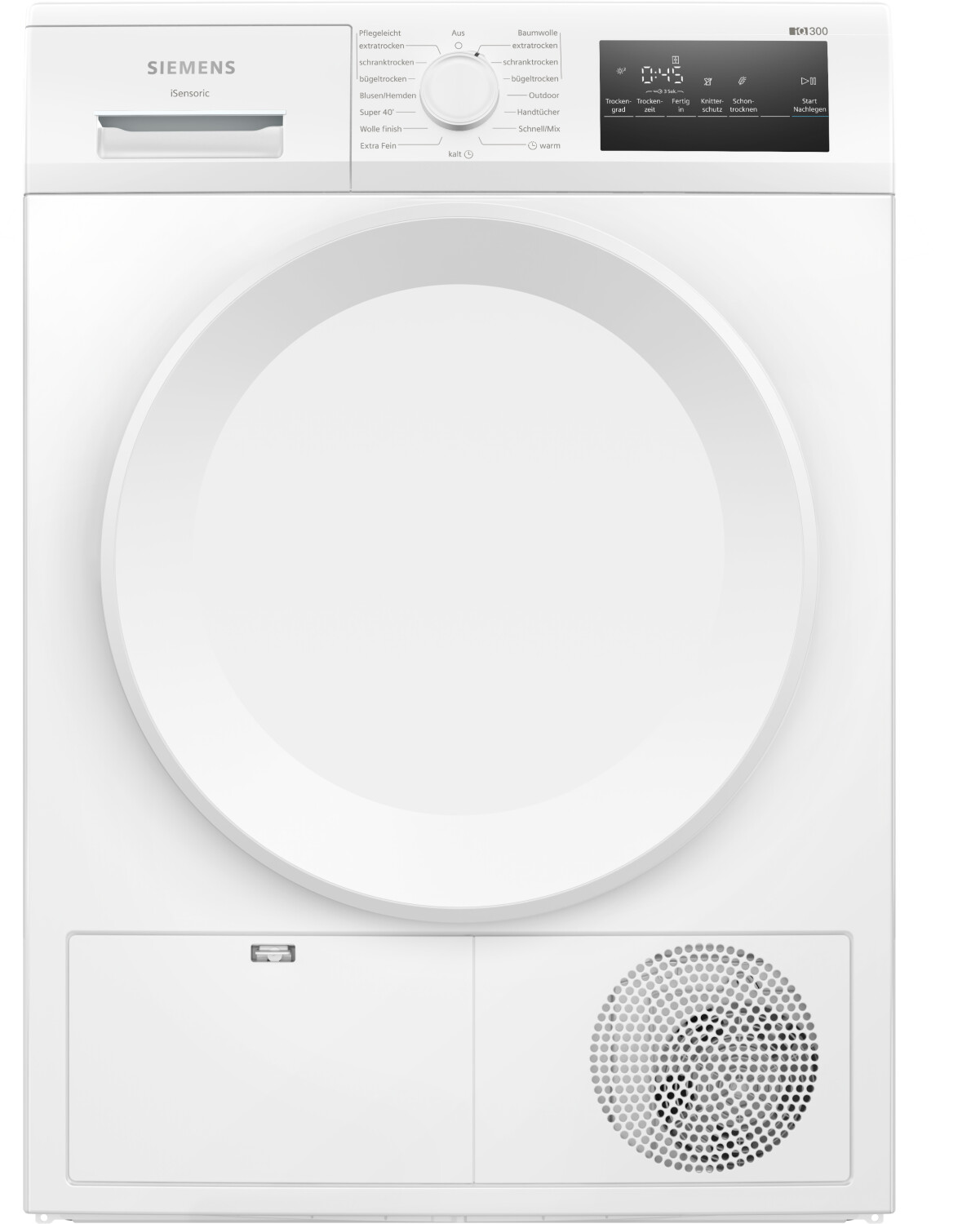 Siemens WT43H004 Wärmepumpen-Trockner, 8 kg, autoDry, super40-Programm