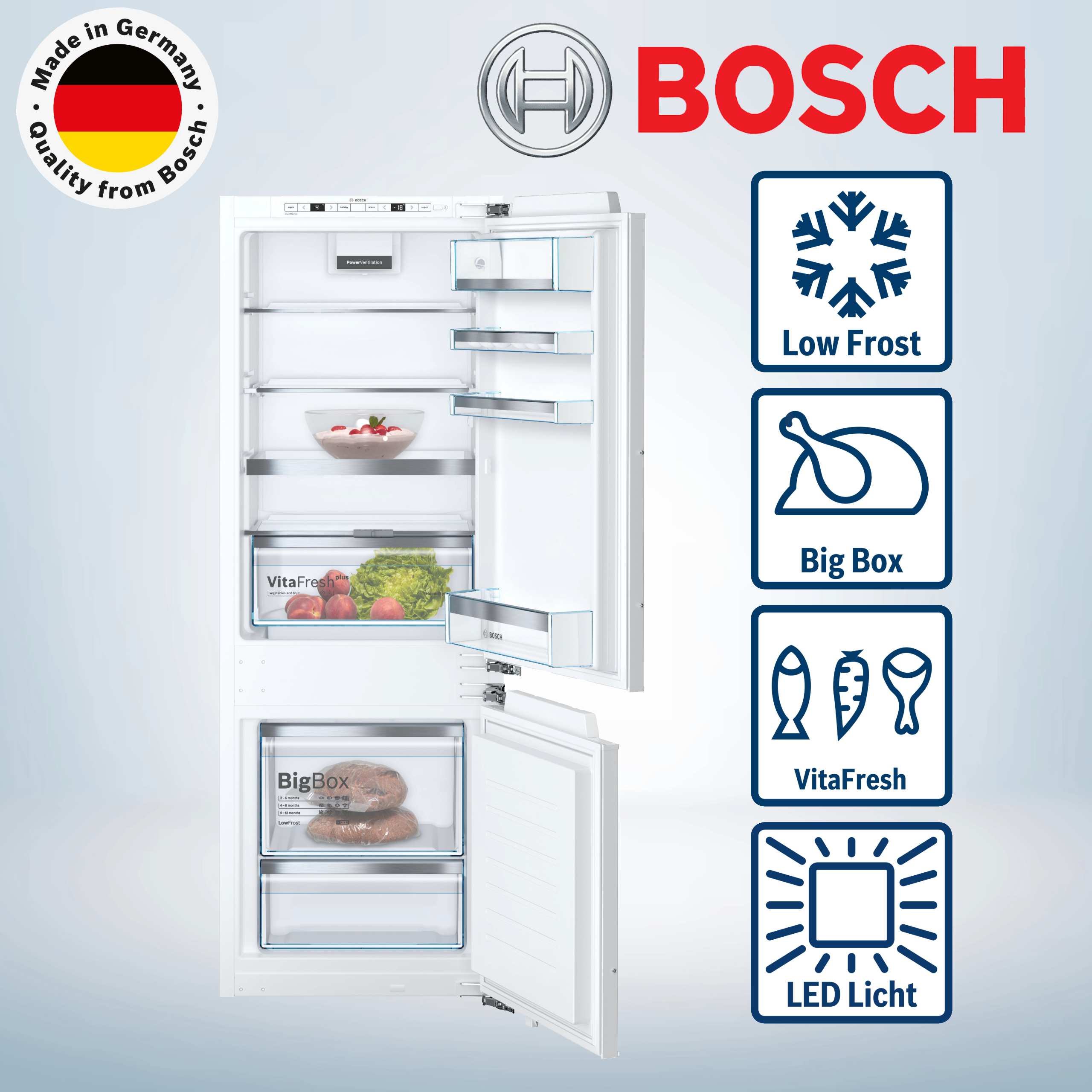 Bosch KIS77ADD0 Serie 6 Einbau-Kühl-Gefrier-Kombination