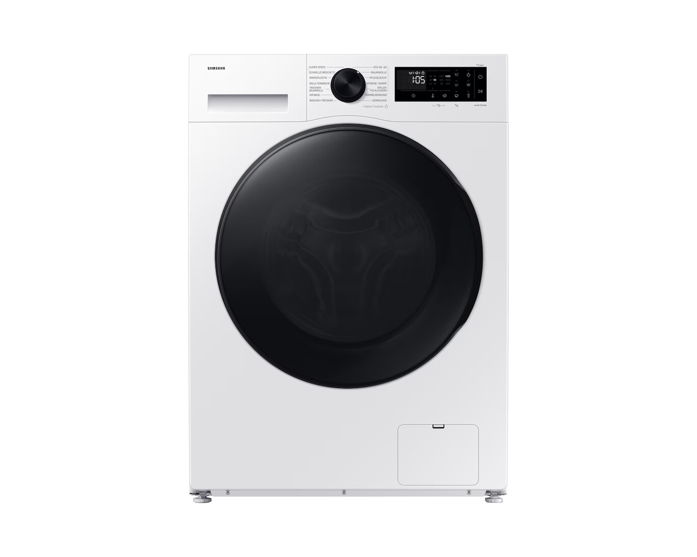 Samsung WD90DG5G34BEEG SLIM Waschtrockner – 9 kg Waschen / 5 kg Trocknen, 1400 U/min, AI Ecobubble™, SmartThings, Weiß