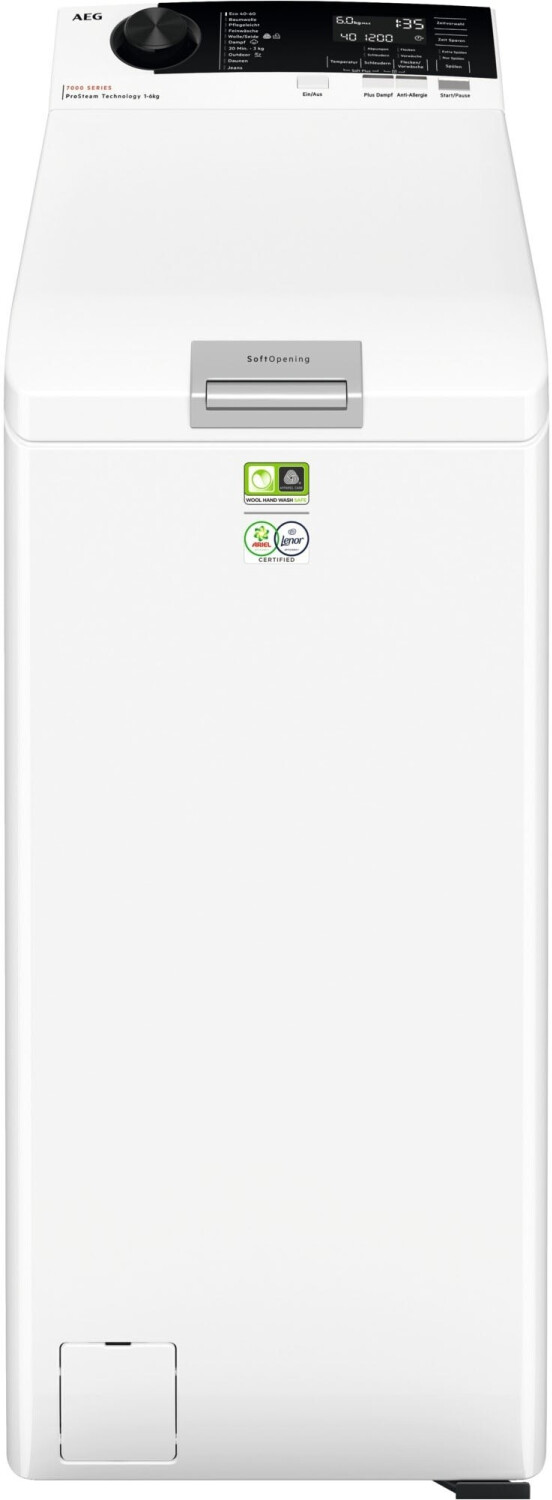 AEG LTR7A70260 Waschmaschine Toplader, 40 cm, 6 kg, Serie 7000 ProSteam-Dampf-Programm 