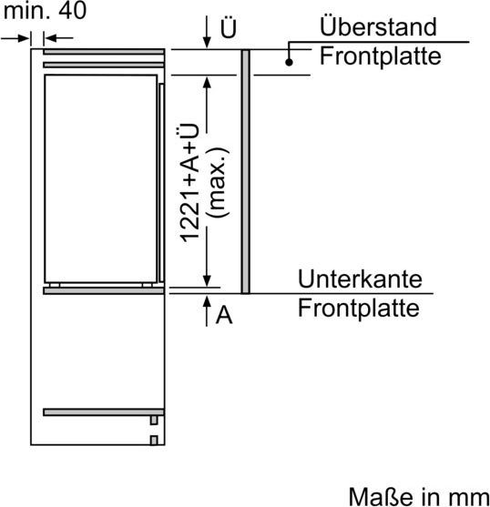 Bosch KIF41ADD0  Vollraumkühlschrank  Inhalt Kühlbereich 187 Liter,  Höhe 122,1 cm,