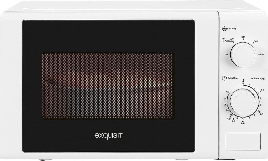 Exquisit MW900-030 weiß  Mikrowelle, 20 l, 700 W, 5 Leistungsstufen, Weiß, lackierte Innenausstattung Exquisit MW900-030 weiß  Mikrowelle, 20 l, 700 W, 5 Leistungsstufen, Weiß, lackierte Innenausstattung