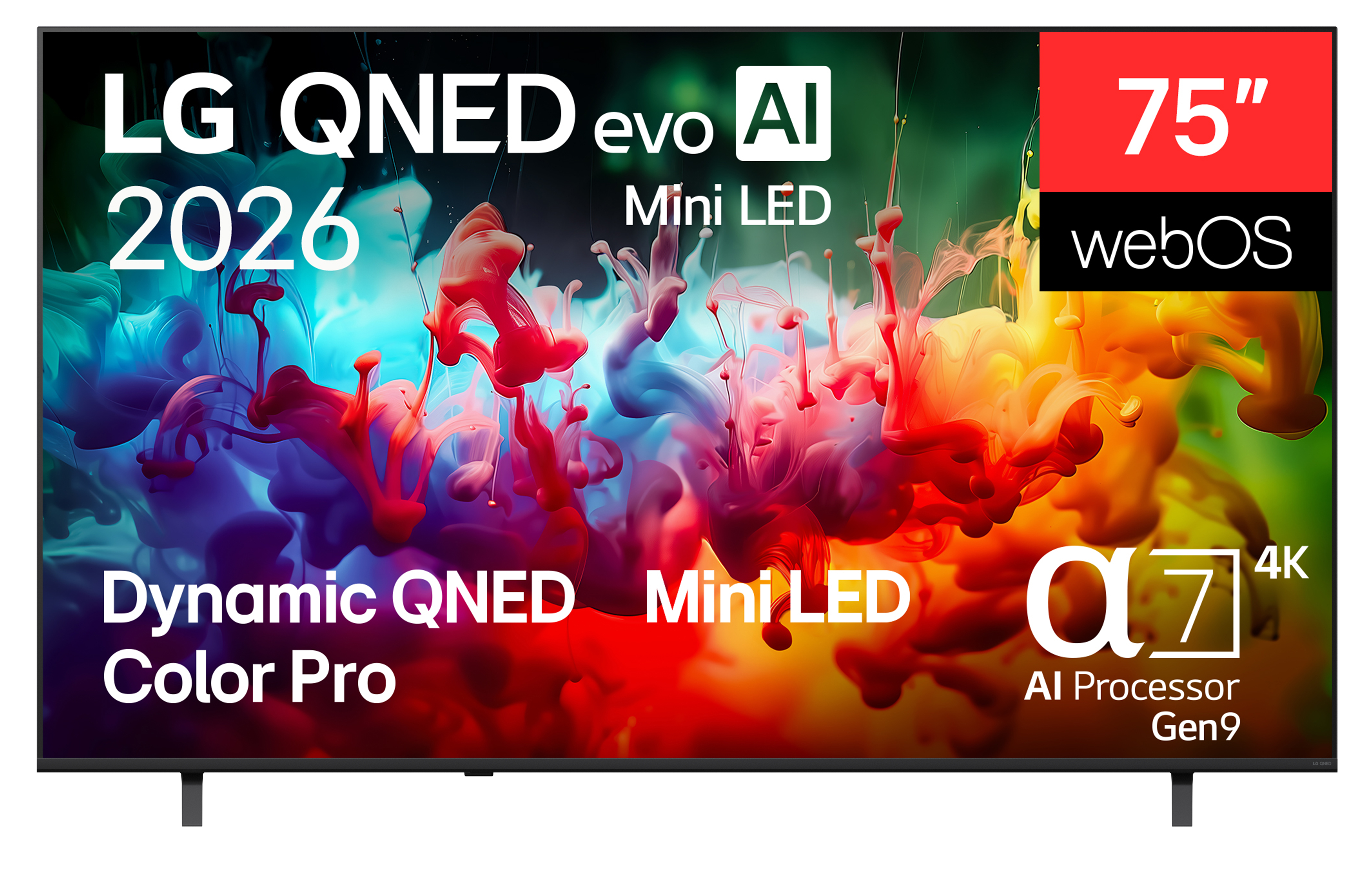 LG 75QNED72B6A 75 Zoll QNED 4K MiniLED Smart TV | Alpha7 Gen9 Prozessor | Dynamic QNED Color | HDR10 & HLG | webOS 26