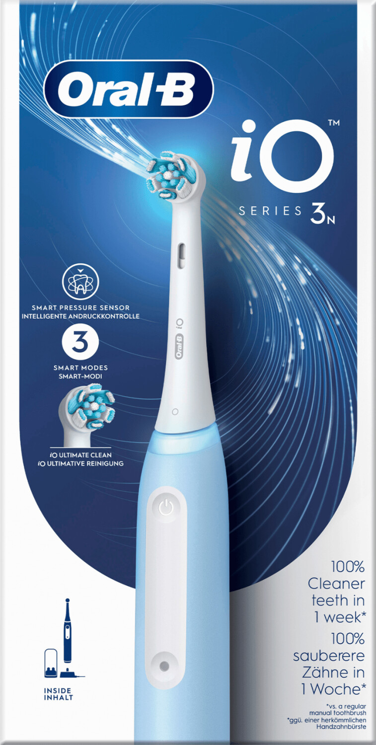 Oral-B iO Series 3n Ice Blue  Elektrozahnbürste  3 Reinigungsstufen  mit Timer