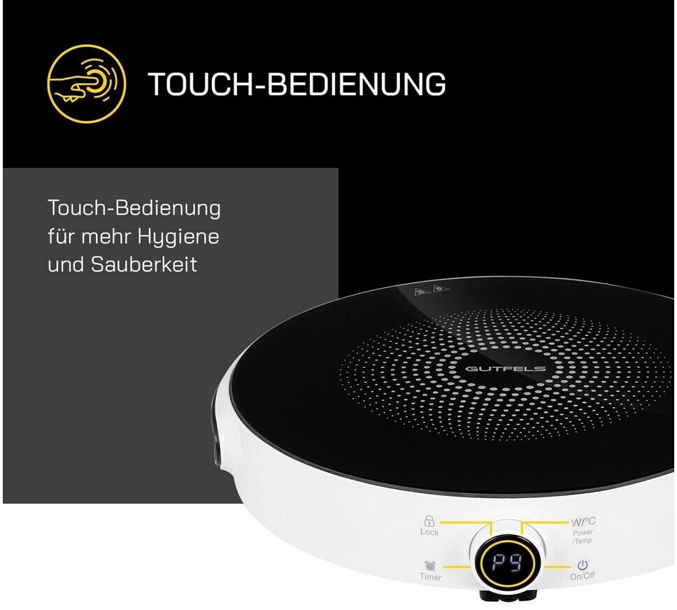 Gutfels Induk 2020 Induktionskochplatte  Automatische Topferkennung 