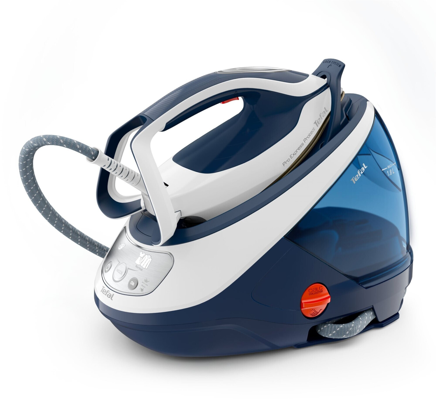 Tefal GV9221E0 Pro Express Protect Dampfbügelstation, blau/weiß,